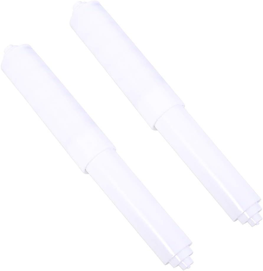 Opopark Toilet Paper Holder Roller 2 Pieces White Plastic Toilet Tissue ...