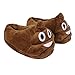 LUOLAX Emoji Poop Slippers Non-Slip Plush Cotton Comfortable Indoor Shoes For Men & Women Non-Skid Footpads (Poop)