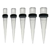 Clear Acrylic Taper/Stretcher/Expander 2 piece