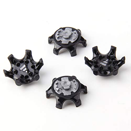 sansheng 20PCS Easy to Change Studs, Anti-Skid Golf Shoes, Golf Studs/(Black) - Thumbnail 3