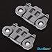 BlueStars W10195416 Dishwasher Lower Dish Rack Wheel with new STEEL Screws - For KitchenAid Whirlpool Kenmore Dishwashers - Replaces AP5983730 W10195416V PS11722152 - PACK OF 2