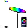Dimmable Torchiere Floor Lamp, Smart WiFi Color Changing LED Standing Lamp, Super Bright RGBW Reading Lamp for Living…
