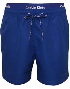 Calvin Klein Double Waistband Men's Swim Shorts, Blue