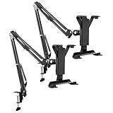 Neewer® 2-Pack Smartphone & Tablet Stand (Sturdy Metal Arm,Padded Holder,Adjustable Mounting Clamp) for iPhone 6Plus,GALAXY Note 5, iPad Air/iPad Air 2, Samsung Galaxy Tab and More--Black