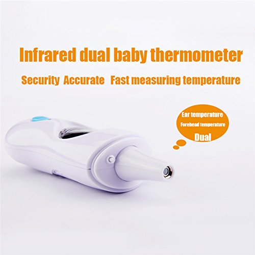 Digital Forehead and Ear Thermometer, Infrared Mini Temporal Infant Thermometers for Fever Infant Kids Child Adult Patient(Purple)