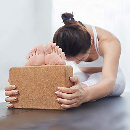 Yoga Block Yoga Brick Cork Support Block Pilates Home Exercise Fitness Workout