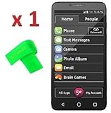 1 x Jitterbug Smart Easy-to-Use Screen Protector Guard CLEAR PRE-CUT No Cutting Require Perfect Fit + EXTREME BRAND (1 x Clear Screen Protector)