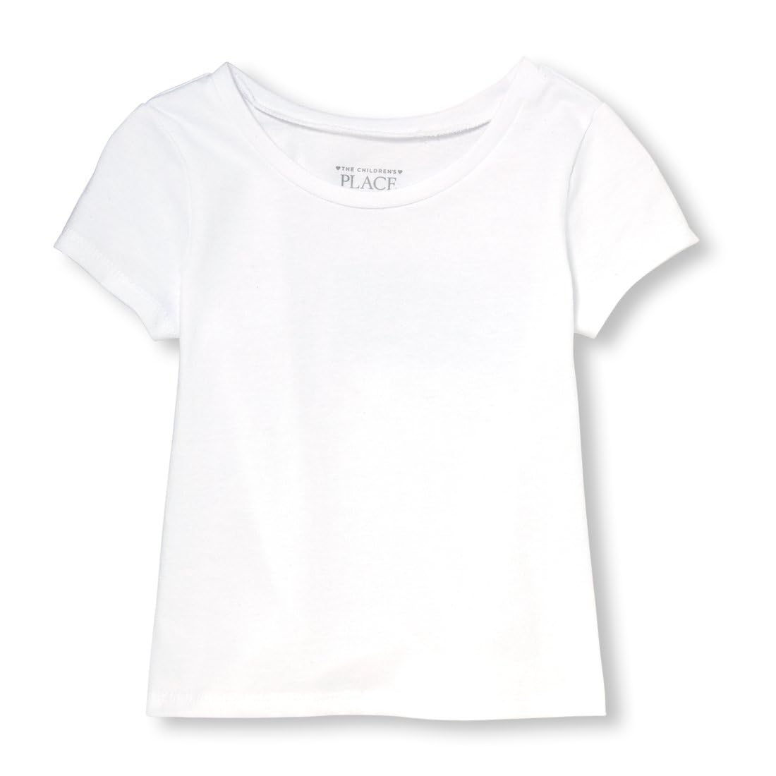 Photo 1 of The Children's Place Baby Girls and Toddler Long Sleeve Basic Layering T-Shirt, White, 12-18 Months US
