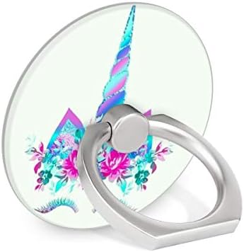 Girl Unicorn Flower Cell Phone Holder Universal Smartphone Phone Ring Stand Mounts for iPhone iPad, Samsung Other Smartphones