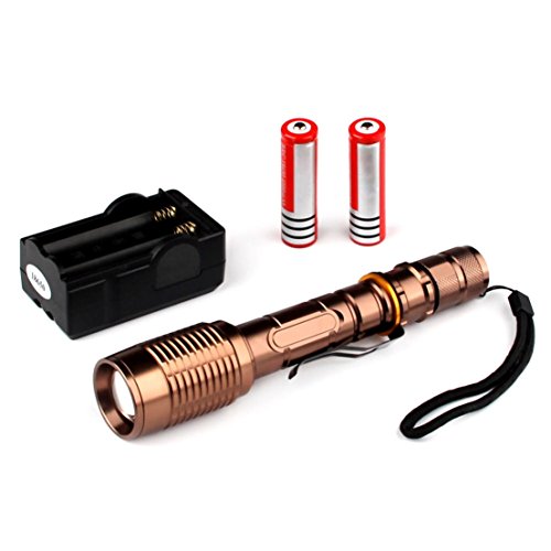 Peerless Popular UV Purple LED 300LM Flashlight Pocket Clip Lights Tactical Lamp Waterproof Color Black with Pressure Switch