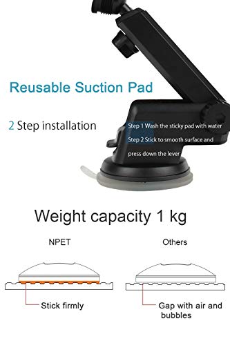 Wireless Car Charger Mount, NPET Automatic Clamping Car Mount, 10w/7.5w Qi Wireless Fast Charging Dashboard Air Vent Phone Holder