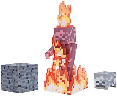 Minecraft Figure Pack, Color, Skeleton On Fire
