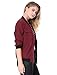 Allegra K Women's Multi-Pocket Zip Fastening Lightweight Bomber Jacket S Red