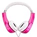 Peanuts HP2-03080 Kid Safe Over-The-Ear Headphone with Volume Limiter, Pink and White by Sakar