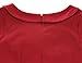 MUXXN Women's Retro 1950s Style Cap Sleeve Knee Length Formal Work Dress (M Red)
