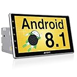 PUMPKIN 10.1 Inch Android 8.1 Car Stereo Radio Double Din with GPS Navigation
