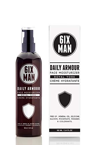 DAILY ARMOUR - FACE AND BEARD MOISTURIZER - Skin Healing Tattoo Care Beard and Face Moisturizer with Argan Almond Prickly Pear Castor Oil - 100ml