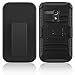 Moto G (1st Gen.) Case, EC Hybrid Kickstand Shock Absorbing Case, High Impact Dual Layer Holster Case with Locking Belt Swivel Clip for Motorola Moto G (1st Generation Only) (Black)