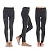 JIAYI Girls Fleece Lined Footless Tights Elastic Waist Tights for Toddler Kids Winter Warm Tights 3 Pack(4Y-14Y)