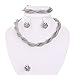 Moochi Africa Style Gold Plated Necklace Earrings Bracelet Ring Jewelry Set