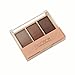 Tonsee Makeup 3 Colors Eyebrow Powder Concealer Palette With Mirror Eyebrow Brush