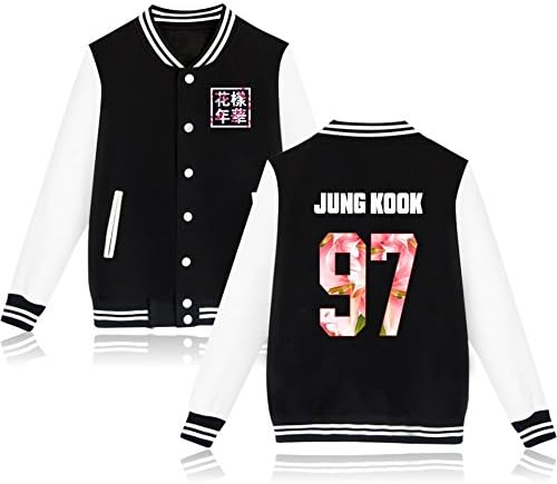 Kpop BTS Jacket Coat Baseball Uniform Bangtan Boys Suga Jin Jimin V J-Hope Rap Jung Kook Women Men Sweater