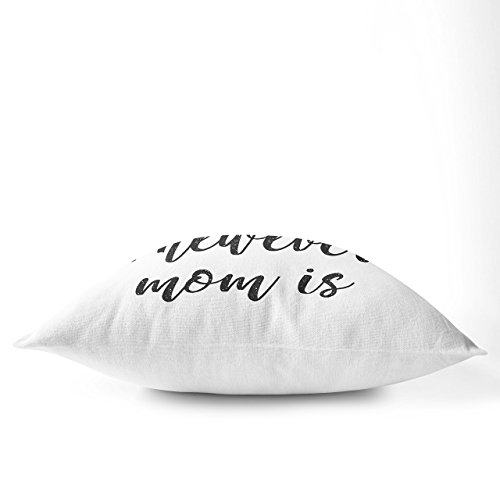 image for Anna Flora | Home Is Wherever Mom Is Pillow Cover| Home Décor | Beddi