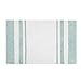 Madison Park Reversible Spa Cotton Bath Rug 100%-Cotton Striped Ultra Soft Water Absorbent, Fast Drying, Bath-Mats, Non-Slip Absorbent Quick Dry Mats for Tub, Shower Room, and Bathroom, 20x30, Aqua