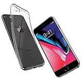 UNBREAKcable iPhone 7 Case iPhone 8 Case -【Crystal Clear】 Ultra-Thin, Slim Soft TPU, Dustproof & Anti-Yellow Silicone Protective Transparent Case Cover for Apple iPhone 8 iPhone 7