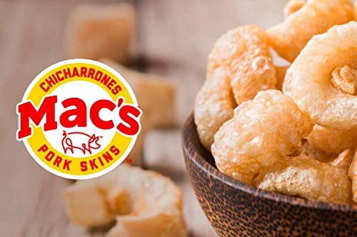 Mac's BBQ Pork Skins - Low Carb, Keto Friendly Snack - Crunchy Chicharrones / Pork Rinds (1.5 oz bags, 24 ct)