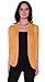 Emmalise Women's Soft Summer Spring Shawl 3/4 Sleeves Shirt Top - Mustard, S