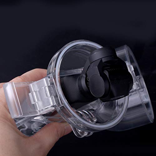 Efaster Sports Camera Waterproof Housing Case Protective Cover,Protective Underwater Diving Shell 60 Meters Waterproof Housing Case for DJI OSMO Pocket Gimbal Camera (Clear)
