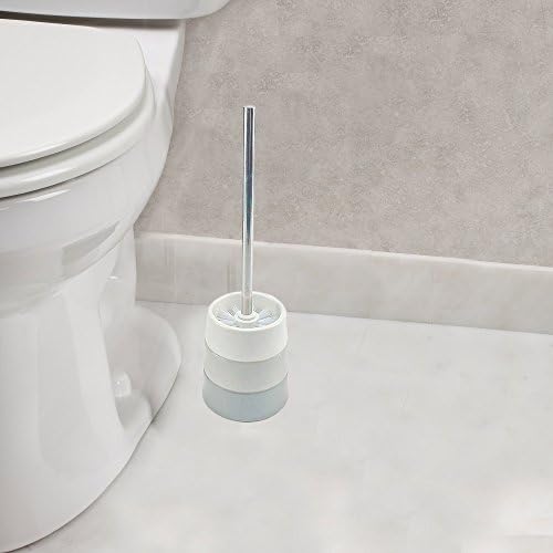 Toilet Brush With Ceramic Holder In Neutral Color Pallet