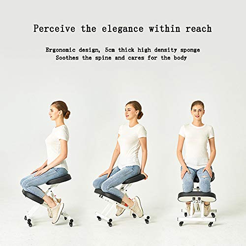 WITSY Kneeling Chair with Orthopedic Back Pain Seat, Faux Leather