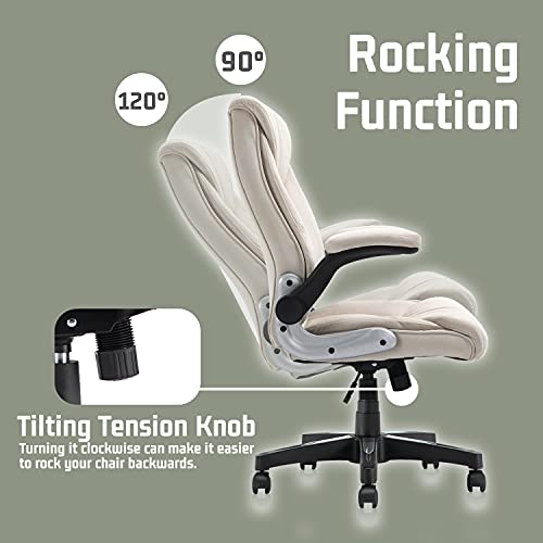 KERMS Ergonomic Executive Home Office Chair, High Back Swivel Computer