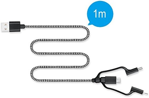 3 in 1 USB Cable by Wdibetter, 3.1A Fast Charging Cable Type C Micro USB Cable For Apple Android
