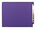 Smead Watershed/CutLess End Tab Fastener File Folder, Reinforced Straight-Cut Tab, 2 Fasteners, Letter Size, Purple, 50 per Box (25550)