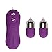Demarkt Vibrating Egg, Waterproof 16 -Frequency Silicone Jump Eggs-Best Massager for Men or Women (Purple)