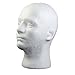 Male Mannequin Styrofoam Foam Manikin Head Model Wig Glasses Hat Display Stand Eyelashes Makeup Massage Practice
