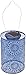 Allsop Home and Garden Soji Stella LED Outdoor Solar Lantern, Handmade with Weather-Resistant UV Treated Tyvek Fabric, Stainless Steel Hardware, Auto sensor on/off,  for Patio, Deck, Garden, Color (Silver)
