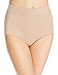 Warner's Women's No Pinching No Problems Modern Brief Panty, Mocha, 7