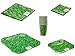 Green Block Pattern Party Pack (For 10 People) by Party Place