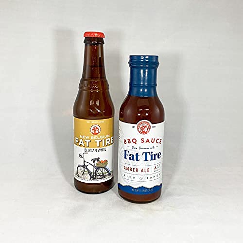 New Belgium Fat Tire Amber Ale BBQ Mild Rich Tangy Sauce 13.5oz Handcrafted in Small