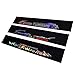 Cheng-store 8'' X 52'' Car Laser Reflective Vinyl Sticker, Cool Graffiti Sign Stickers Vehicle Accessories, Windshield Car Decal Gran Turismo The Real Driving Simulator Banner Strip