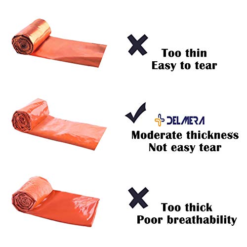 Delmera Emergency Survival Sleeping Bag, Lightweight Waterproof Thermal