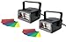 Set of 2 MINI STROBE LIGHTS Halloween Haunted House Stage DJ Disco Club Flash