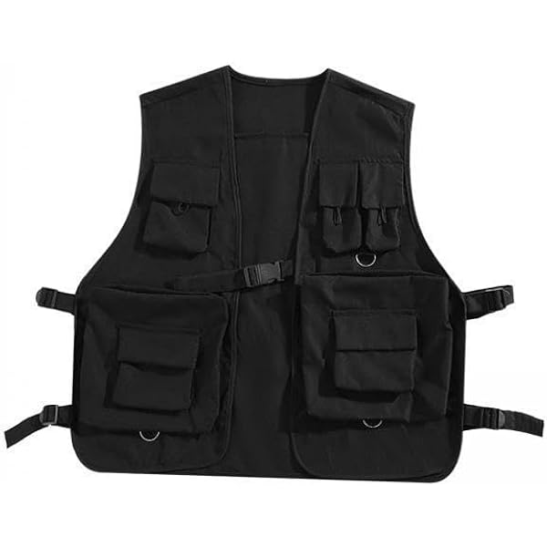 Outdoor Adventure Utility Vest with Multiple Pockets for Men and
