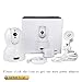Wireless Security Camera, WiFi Home Security IP Camera PT Baby Monitor with 2-Way Audio, Intelligent Motion Detection and Remote Pan/Tilt/Zoom (720-white)