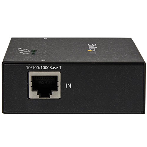 StarTech.com 1 Port Gigabit PoE+ Extender 802.3at & 802.3af - 100m (330ft) - Power over Ethernet Extender - PoE Repeater Network Extender