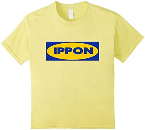 Kids FUNNY JUDO T-SHIRT Sweedish Furniture Flatpack Ippon T-Shirt 8 Lemon